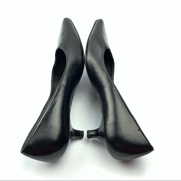Liz Claiborne flex heels 6.5 Gertie black leather - Picture 5 of 12